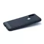 amahousse Coque noire souple Xiaomi Mi Mix 3 avec effet carbone brossé
