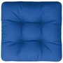 VIDAXL Coussin de palette bleu royal 58x58x10 cm tissu