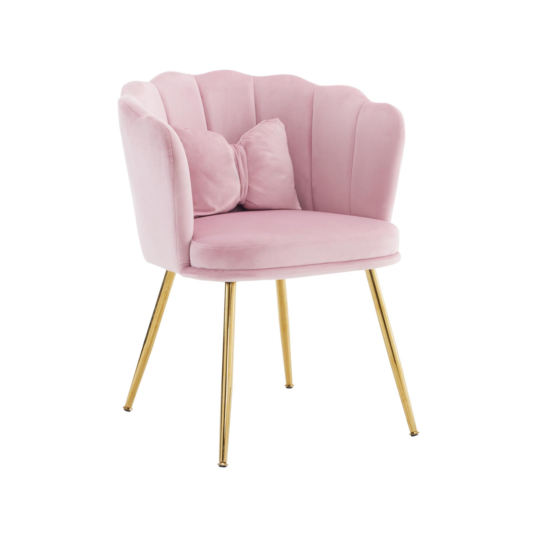 Voir la diapositive 1 : MERAX Fauteuil fixe avec coussin papillon et pieds en métal