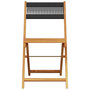 Voir la diapositive 5 : VIDAXL Chaises de bistrot lot de 2 noir bois d'acacia et corde