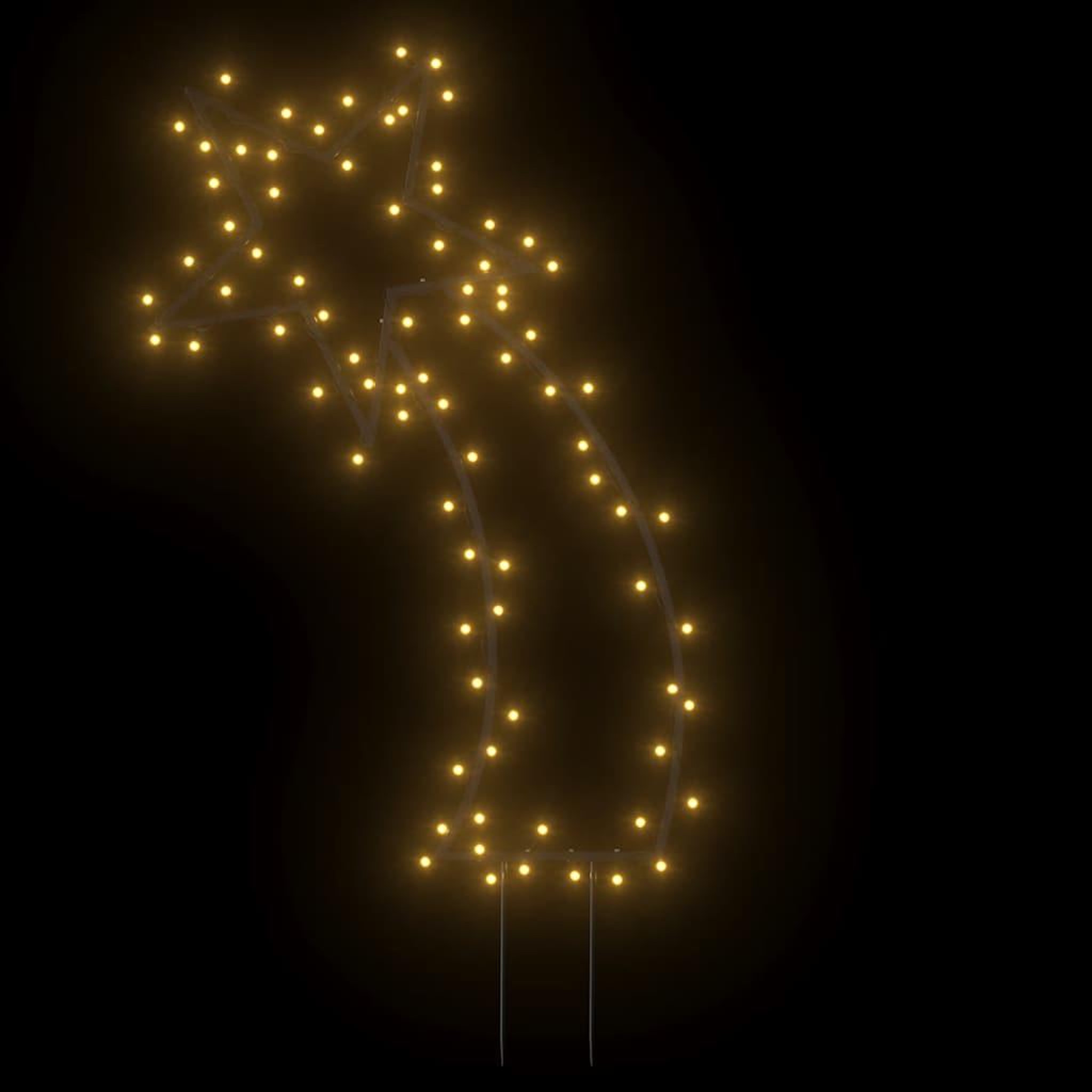 Voir la diapositive 3 : VIDAXL Decoration lumineuse meteore de Noël avec piquets 80 LED 62 cm