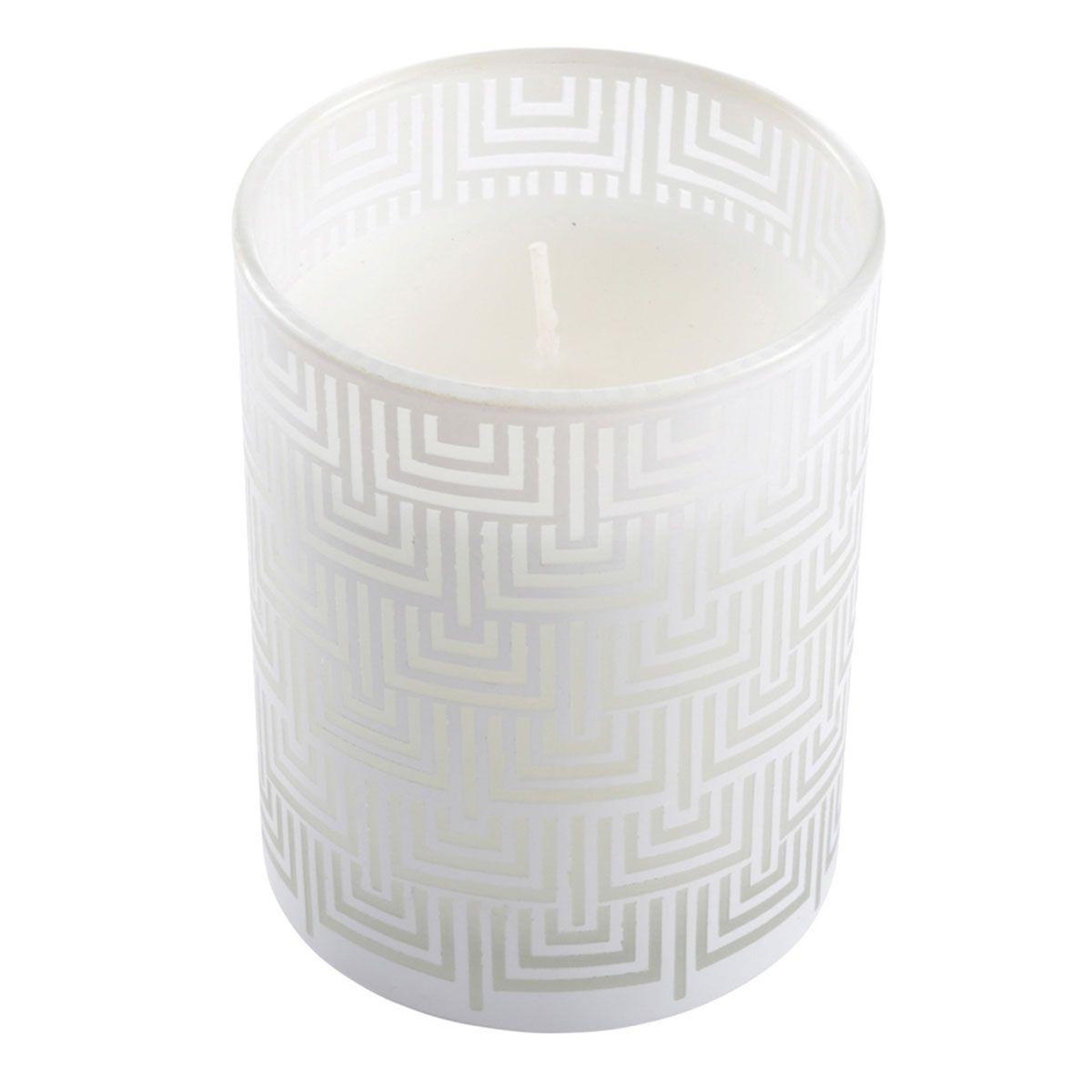Douceur d'Intérieur Bougie parfumée  graphic ethnic  8cm blanc