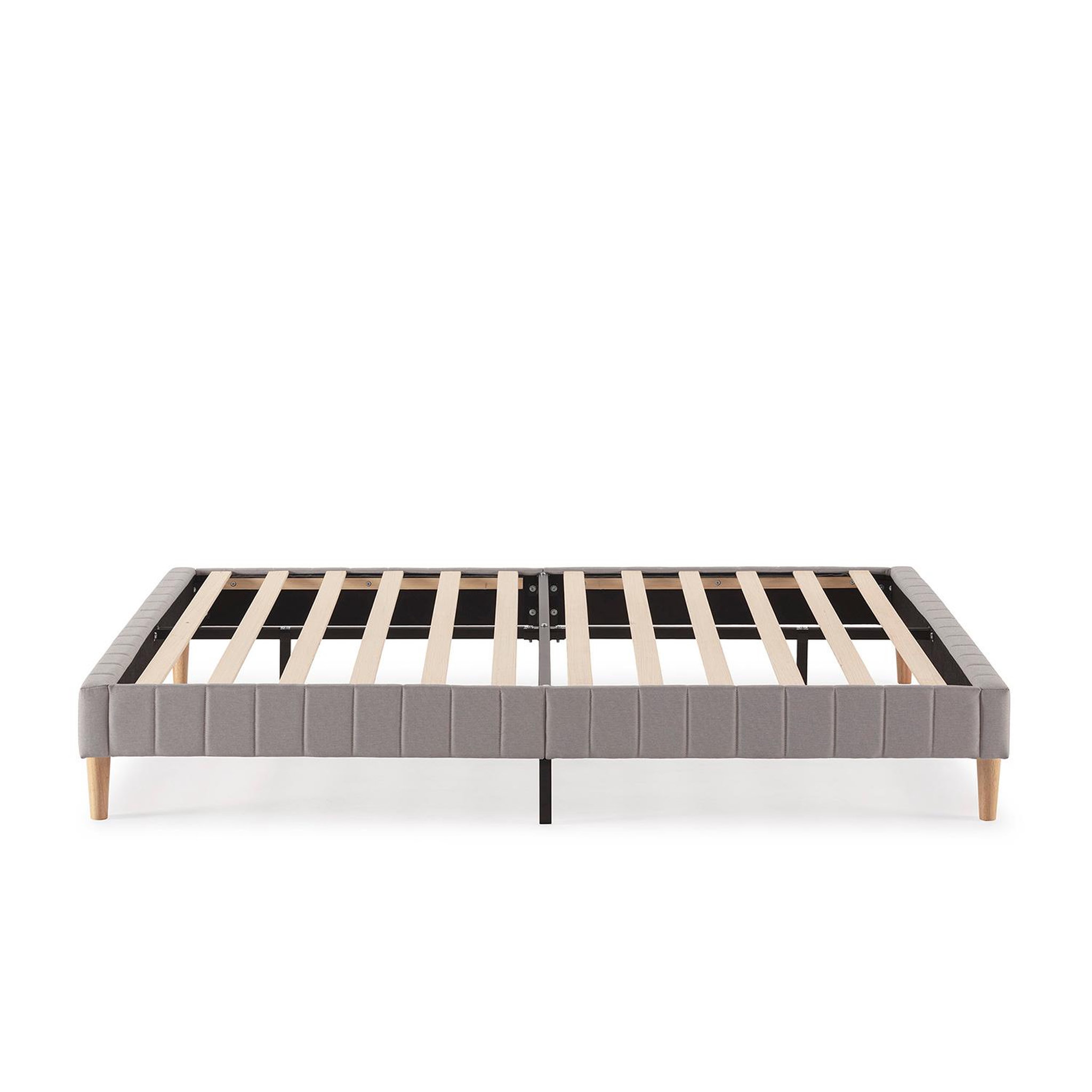 Voir la diapositive 4 : VS VENTA-STOCK Base rembourrée Eris 140x200 cm Gris clair