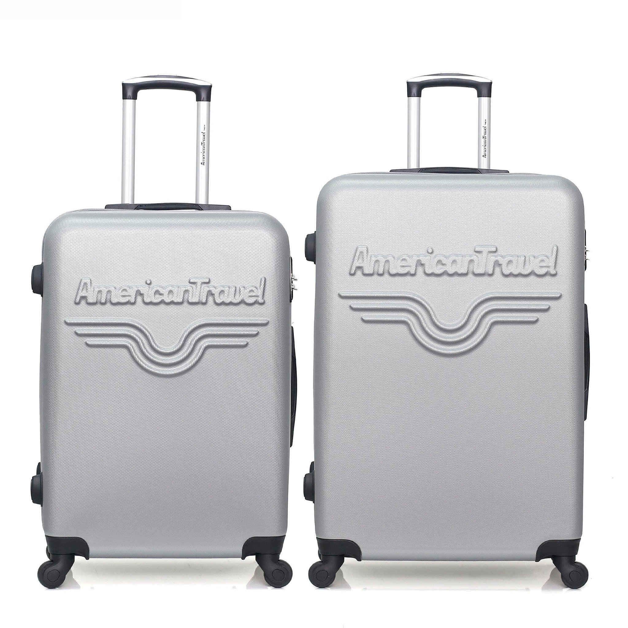 AMERICAN TRAVEL American travel - lot de 2 - valise grand format et valise weekend chelsea