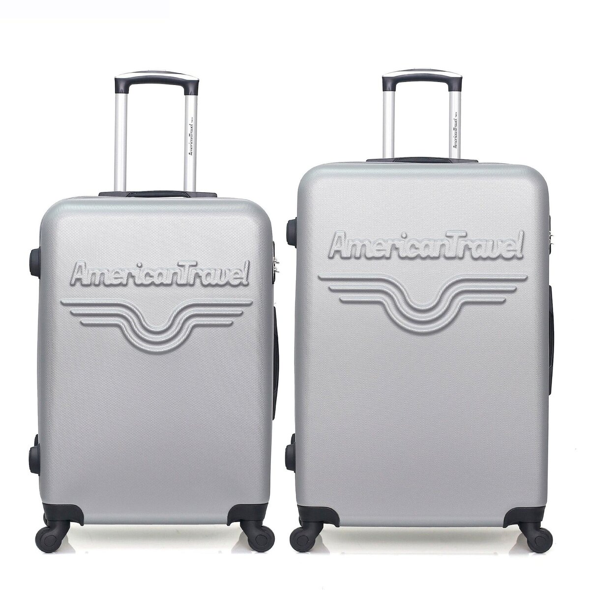 AMERICAN TRAVEL AMERICAN TRAVEL - Lot de 2 - Valise grand format et valise weekend CHELSEA