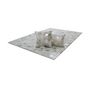 Voir la diapositive 2 : Paris Prix Coussin Déco en Cuir  Spark  40x60cm Argent