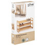 Voir la diapositive 3 : FIVE Range chaussures 3 étagères en bambou - Marron