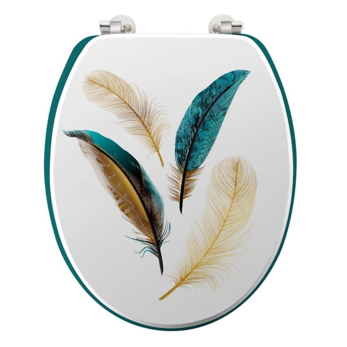 Douceur d'Intérieur Abattant WC MDF charnières métal PLUMISS