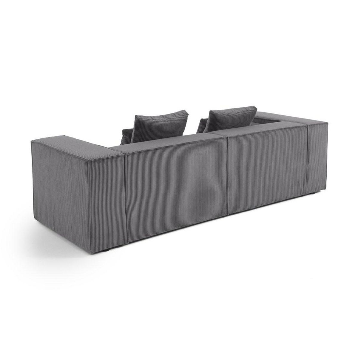 LISA DESIGN Colombine - canapé modulable droit - 2 places - en velours côtelé