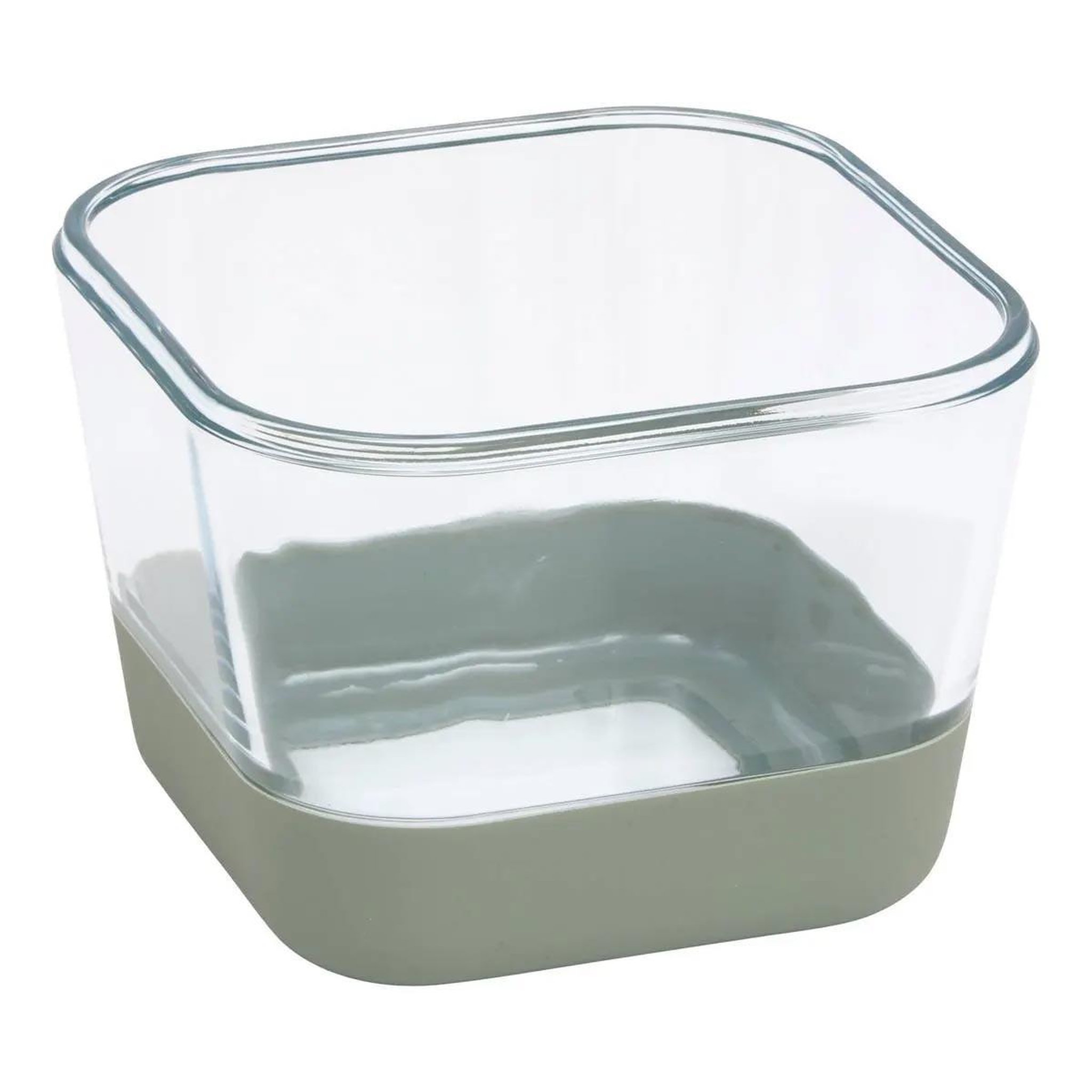 Voir la diapositive 2 : FIVE Boîte de conservation hermétique  siliglass  1,35l gris