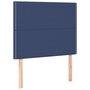 Voir la diapositive 2 : VIDAXL Tetes de lit 2 pcs Bleu 100x5x78/88 cm Tissu