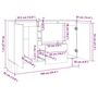 Voir la diapositive 6 : VIDAXL Buffet blanc brillant 101x35x70 cm bois d'ingenierie