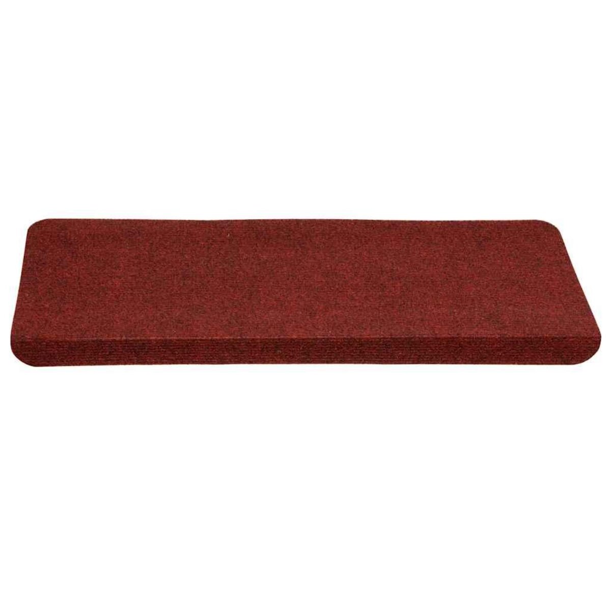 VIDAXL Tapis d'escalier auto-adhesifs 30 pcs rouge 65x24,5x3,5 cm