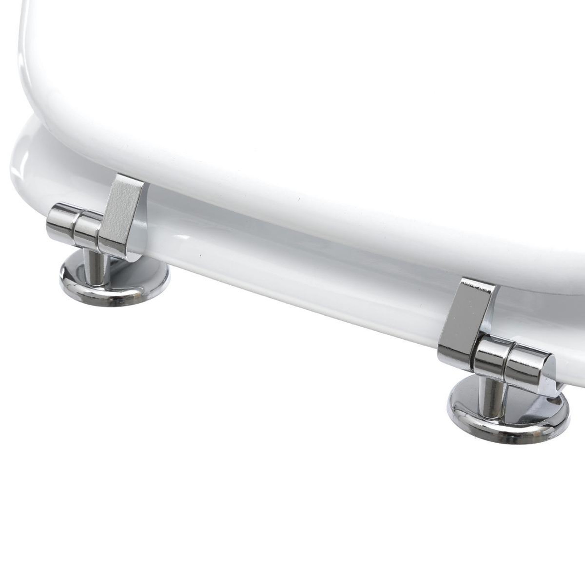 Voir la diapositive 3 : FIVE Abattant wc en bois  luxe  43cm blanc