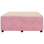 Voir la diapositive 4 : VIDAXL Cadre de lit sans matelas rose 120x200 cm velours