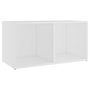 Voir la diapositive 4 : VIDAXL Meubles TV 2 pcs Blanc 72x35x36,5 cm Bois d'ingenierie