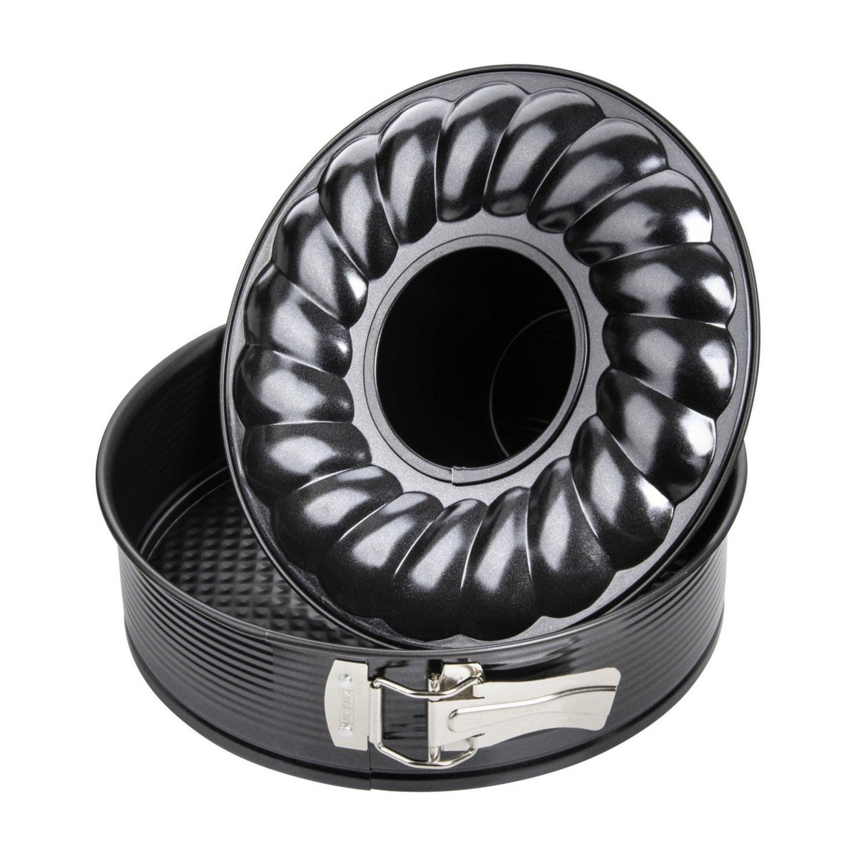 ZENKER Moule à manqué et à savarin double fond 24 cm Zenker Black Metallic