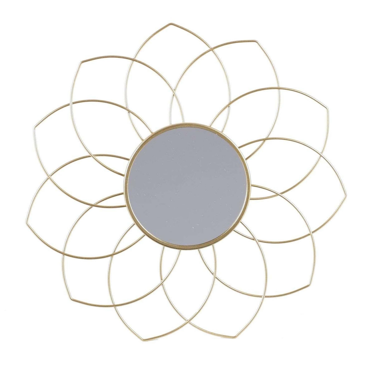 DIVERS Set de 3 miroirs Gold Home - Doré