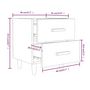 Voir la diapositive 6 : VIDAXL Tables de chevet 2 pcs Chene marron 40x35x47,5 cm