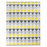 ID MARKET Tapis extérieur SARI triangles gris et jaune 270 x 370 CM