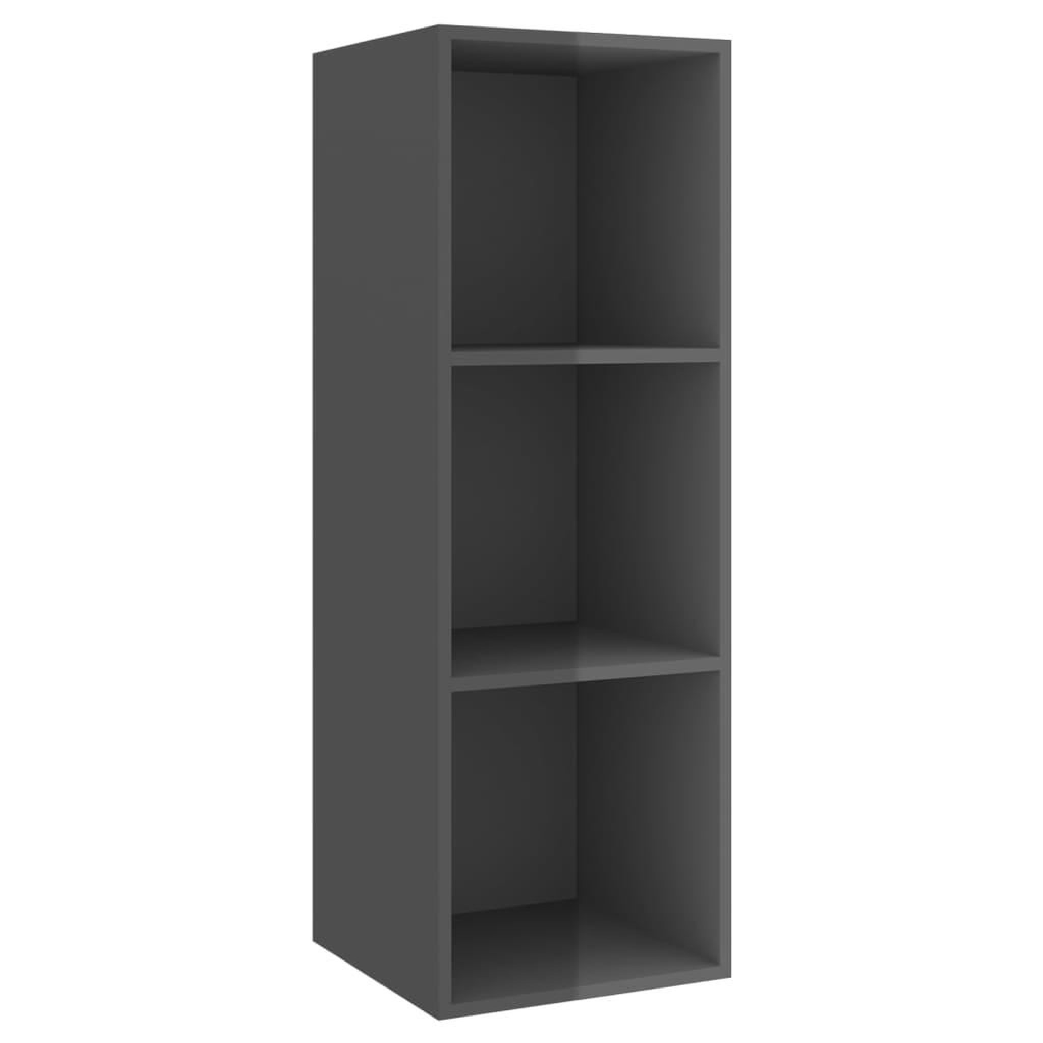 Voir la diapositive 4 : VIDAXL Meubles TV muraux 4 pcs Gris brillant Bois d'ingenierie