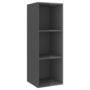 Voir la diapositive 4 : VIDAXL Meubles TV muraux 4 pcs Gris brillant Bois d'ingenierie