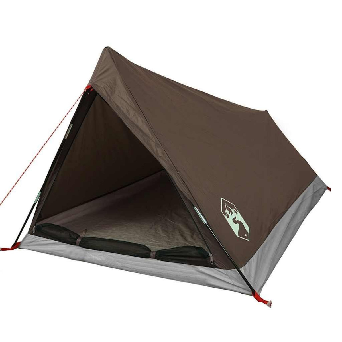 VIDAXL Tente de camping 2 personnes marron impermeable