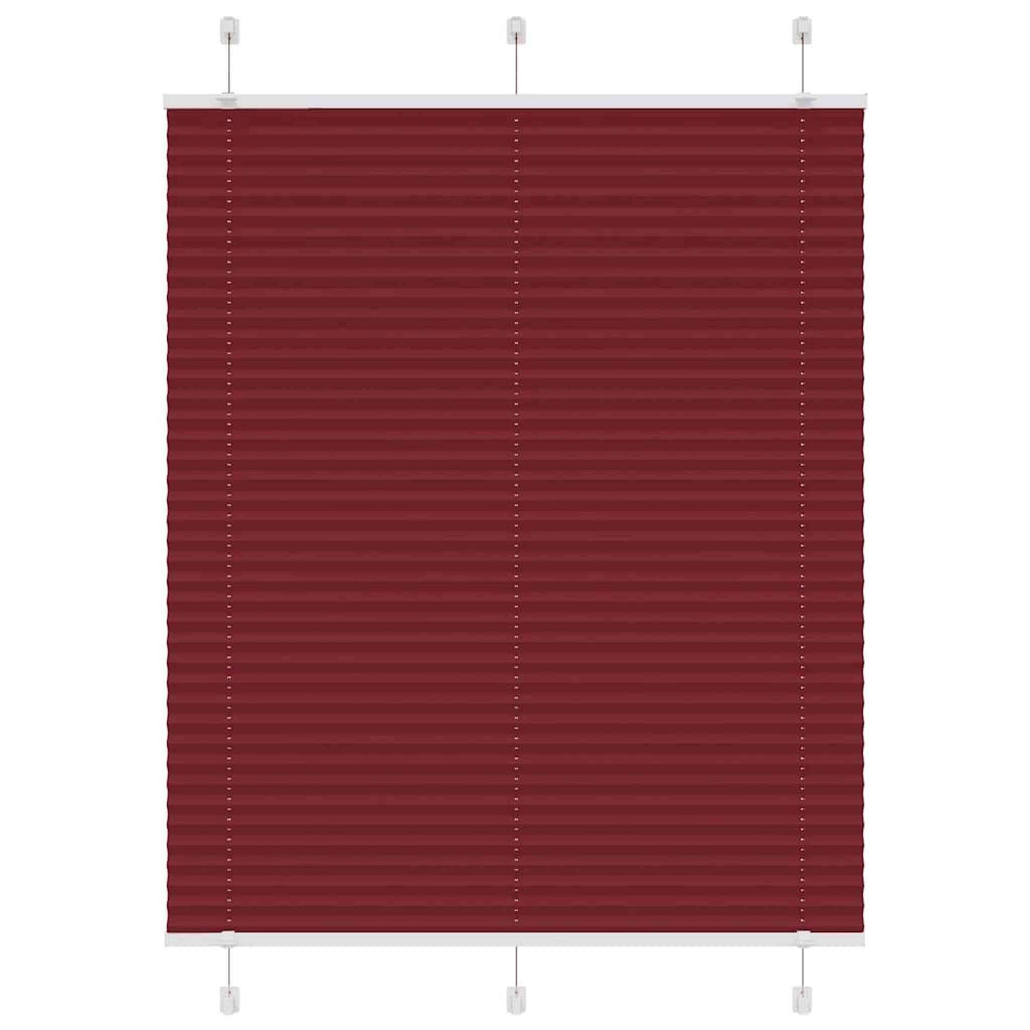 VIDAXL Store plisse rouge bordeaux 105x100 cm largeur du tissu 104,4cm