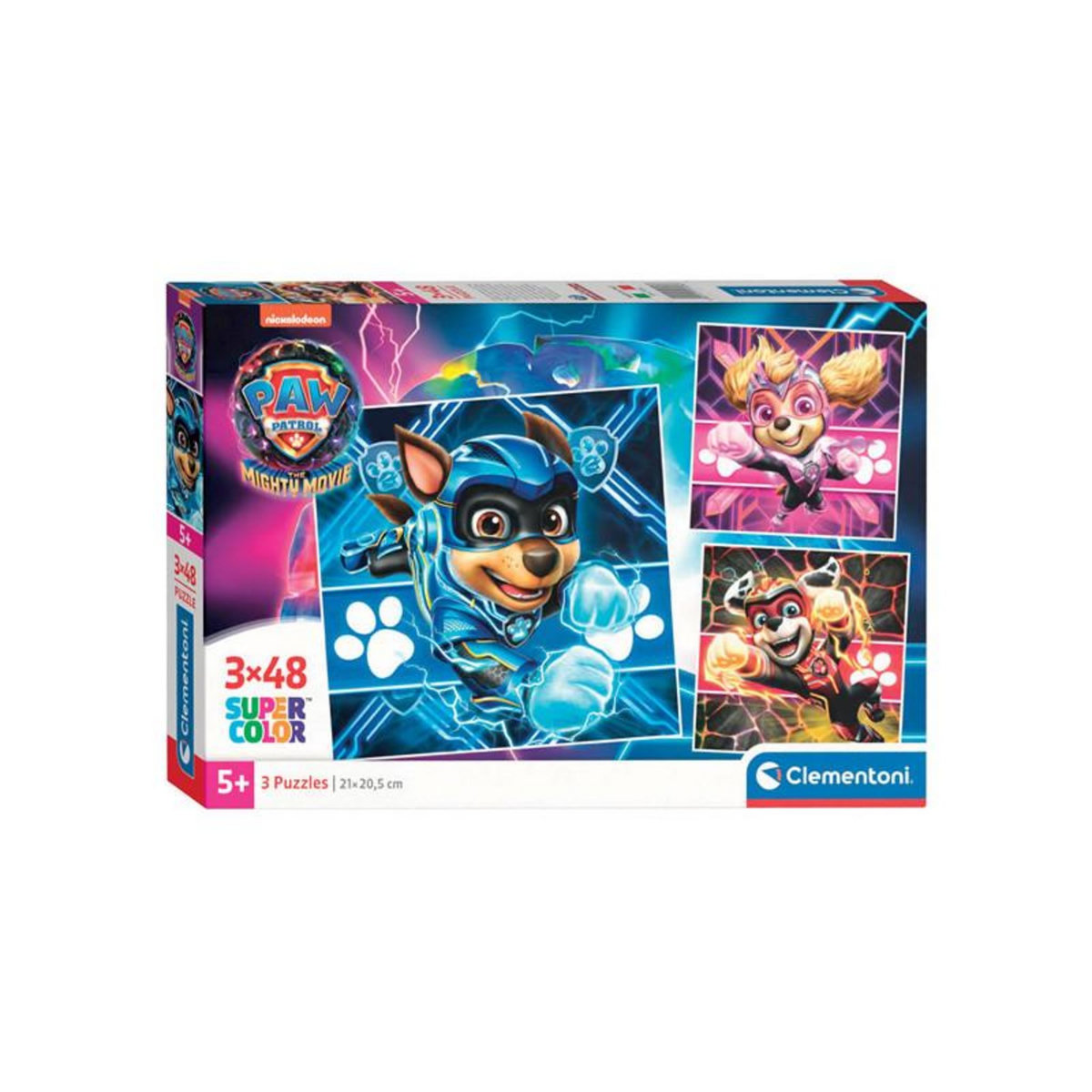 CLEMENTONI Clementoni Jigsaw Puzzle Super Color Square PAW Patrol II, 3x4 25303