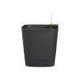 Voir la diapositive 2 : ELHO Pot de fleurs carré extérieur/intérieur 38 x 38 cm Elho Aqua Care Greensense gris charbon