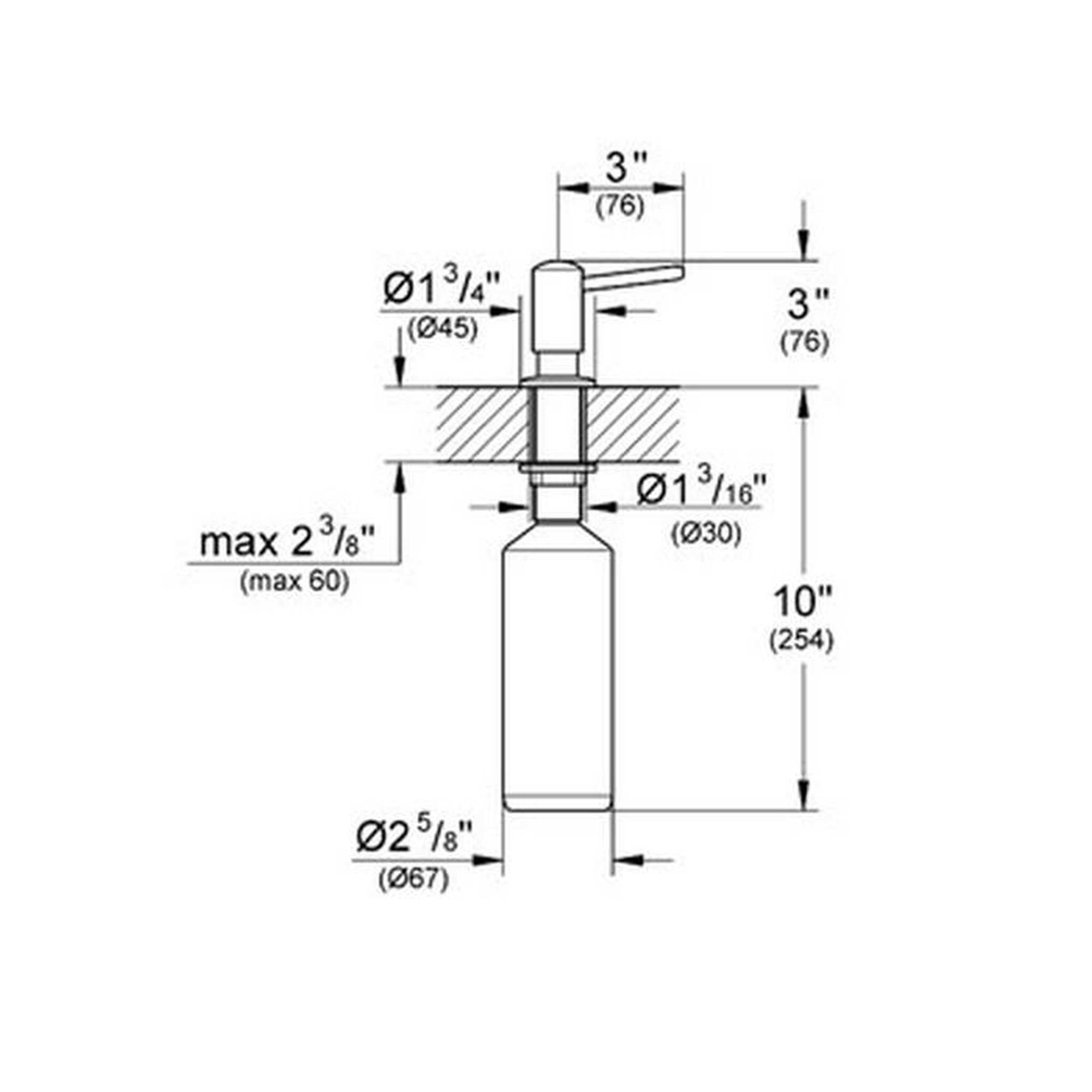 Voir la diapositive 2 : Grohe Distributeur savon liquide 400ml encastrable - 40536000
