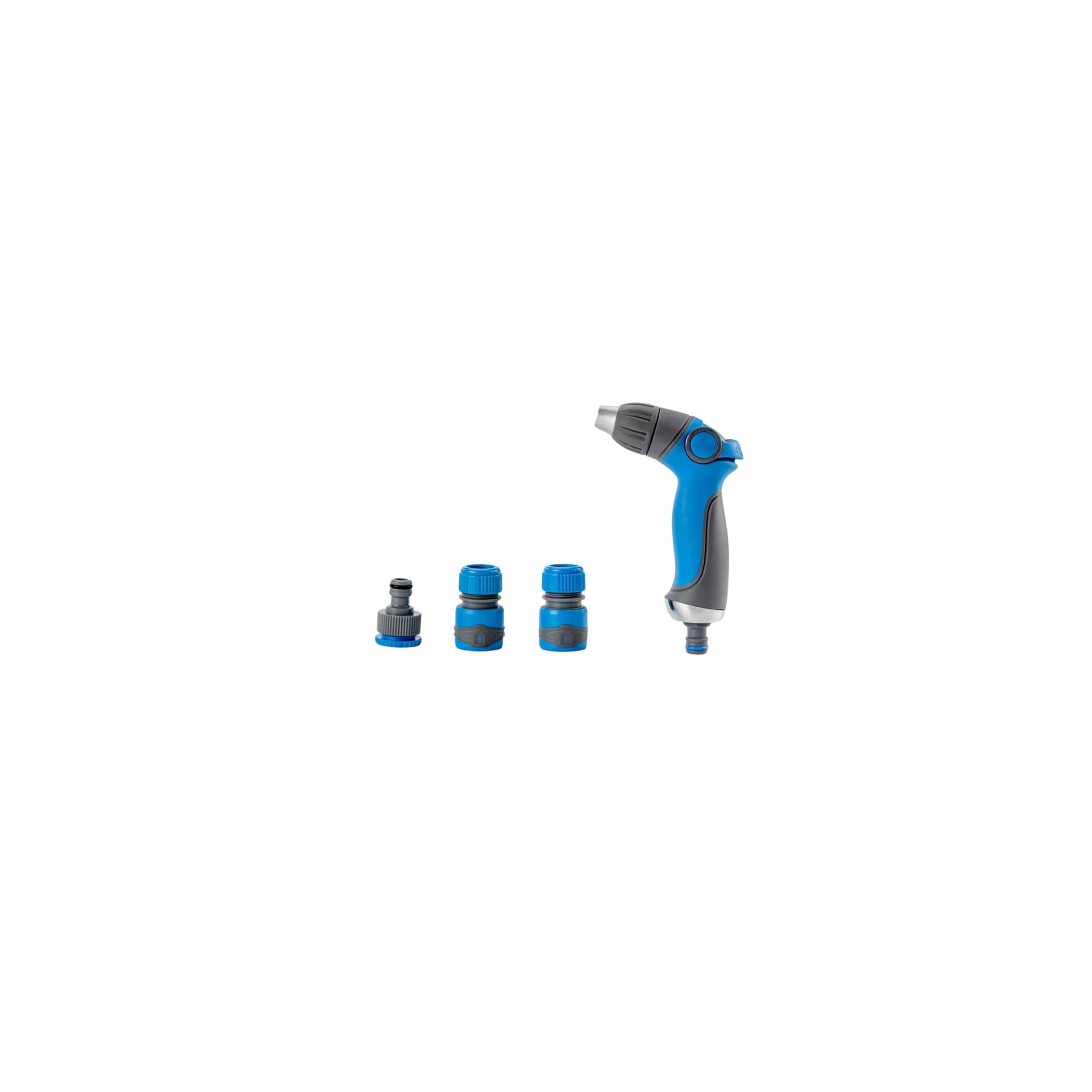 SUAN Pistolet d'arrosage et nettoyage - suan - 3 jets ajustables - kit complet avec raccords d'arrosage