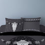 Voir la diapositive 2 : Dourev Housse de couette 260x240 BUFFLE GRIS + 2 taies 100% coton