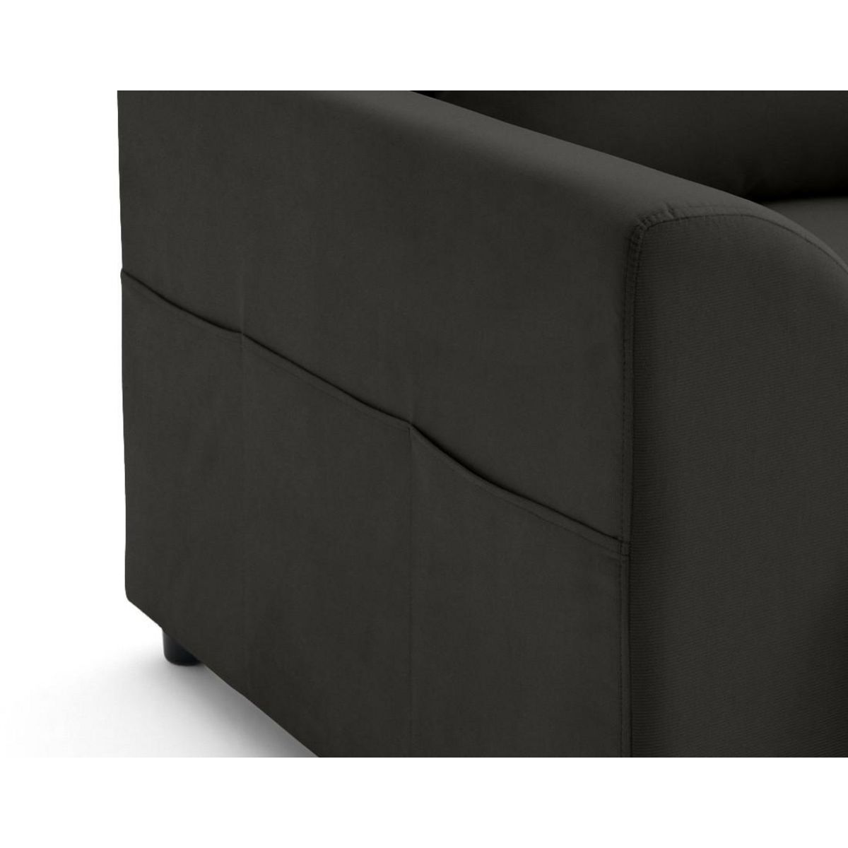 LISA DESIGN Camelia - fauteuil avec poche en velours