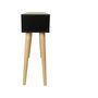 Voir la diapositive 4 : Habitat et Jardin Console cannage  Marine  - 100 x 29 x 81 cm - Noir