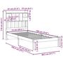 Voir la diapositive 6 : VIDAXL Lit bibliotheque sans matelas 75x190 cm bois de pin massif