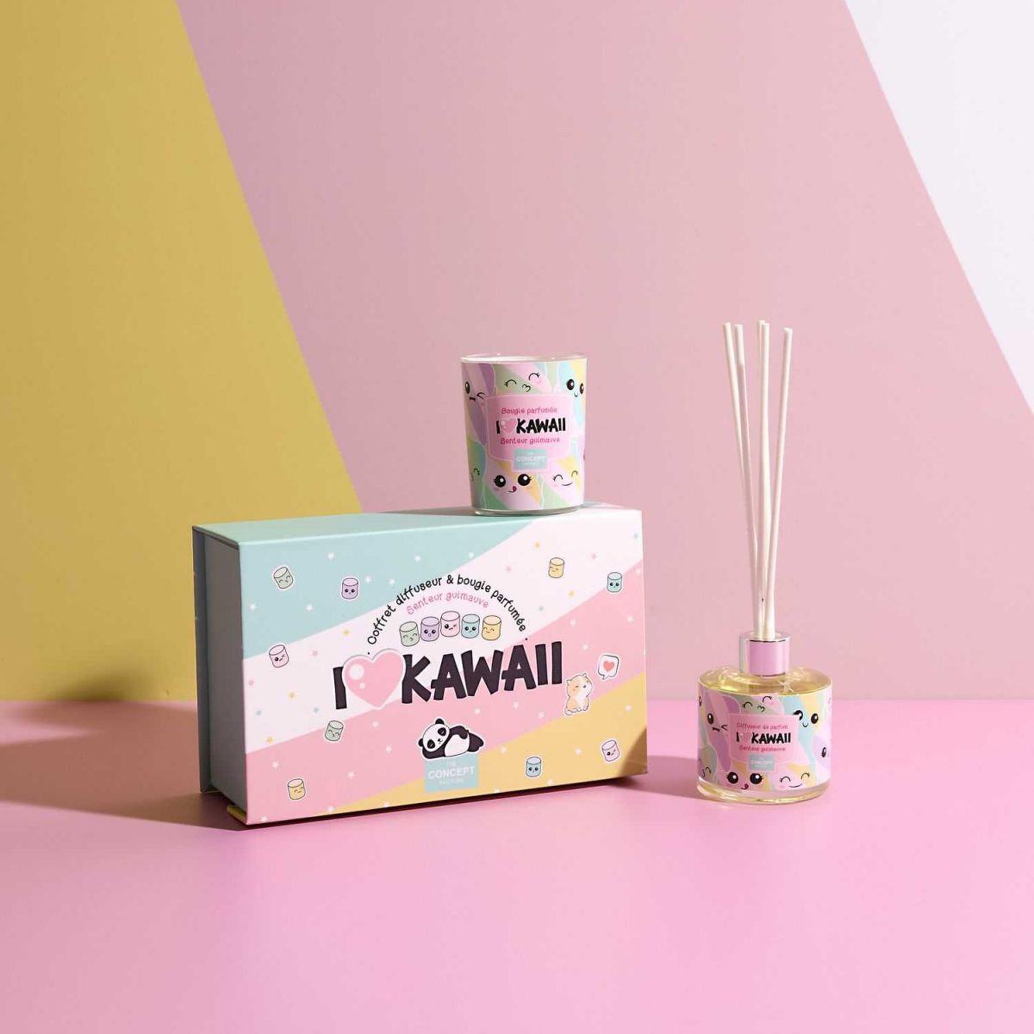 Voir la diapositive 5 : The concept Factory Coffret senteur parfumée   kawaii  16cm guimauve