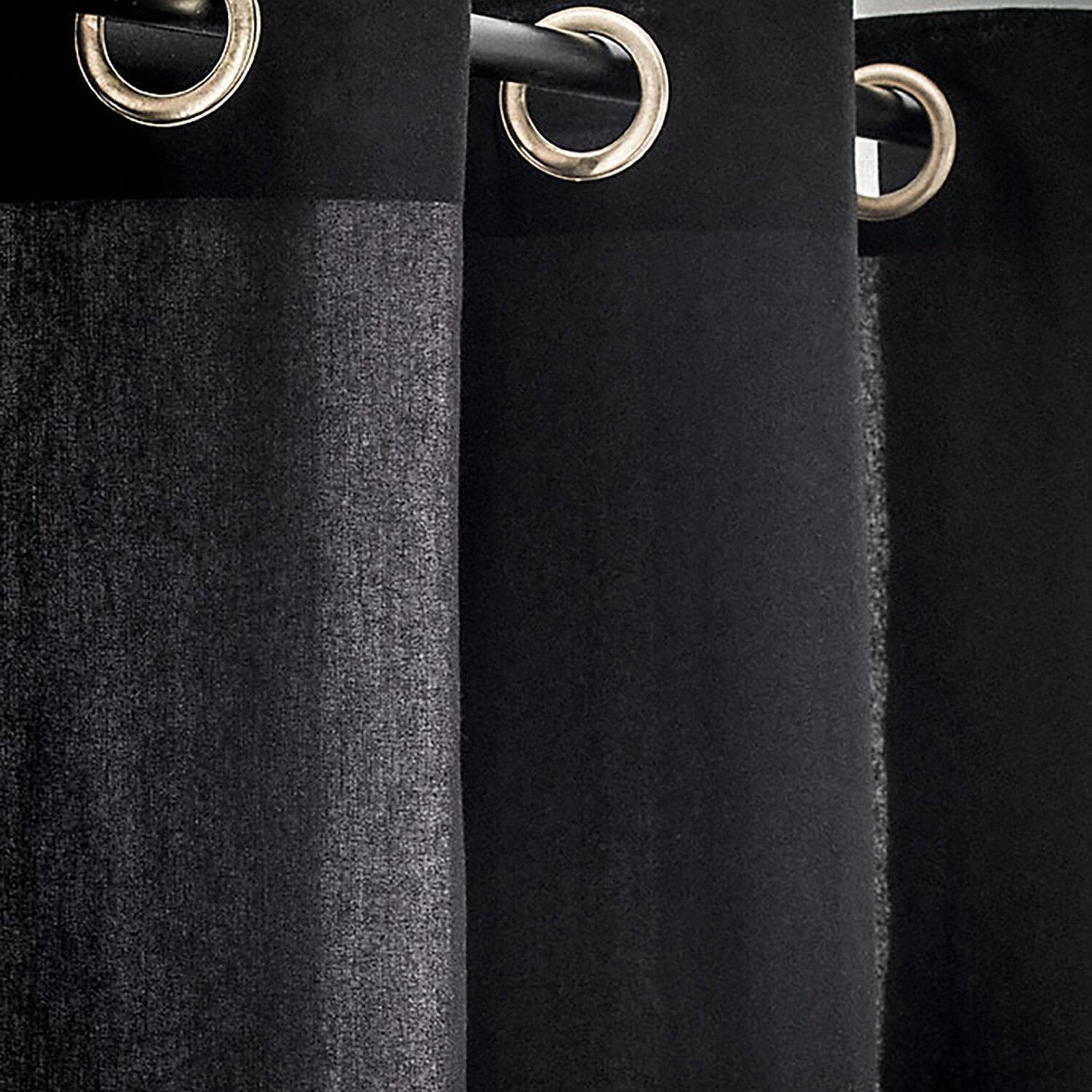 Voir la diapositive 4 : Home collection Rideau, 100% coton, finition oeillets