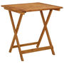 Voir la diapositive 3 : VIDAXL Ensemble a manger de jardin pliable 3 pcs Bois d'acacia solide