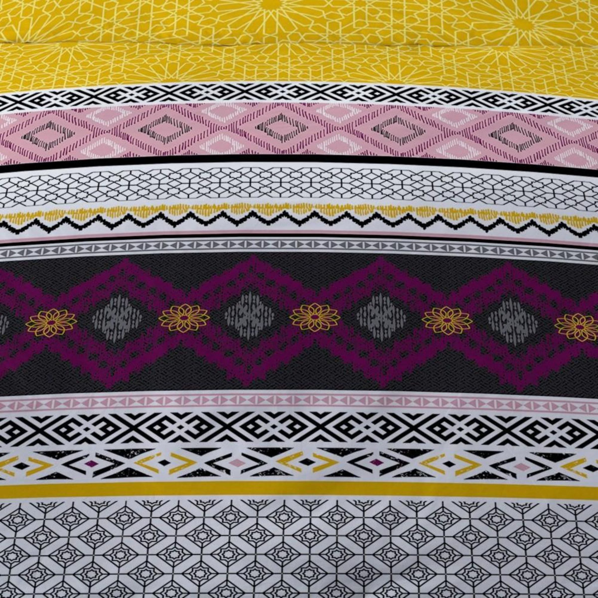 Dourev Housse de couette 240x220 RAZO + 2 taies 100% coton