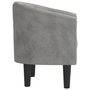 Voir la diapositive 4 : VIDAXL Chaise cabriolet gris clair velours