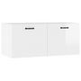 Voir la diapositive 2 : VIDAXL Armoire murale blanc brillant 80x36,5x35 cm bois d'ingenierie