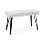 Voir la diapositive 2 : Paris Prix Bureau Design 2 Niches  French  120cm Blanc