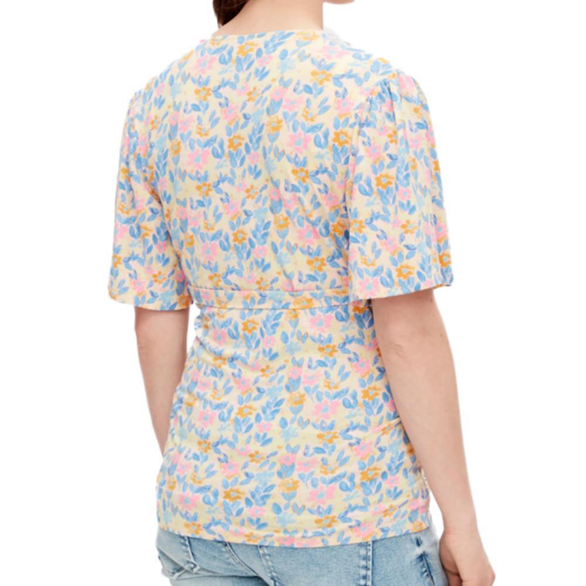 Voir la diapositive 2 : MAMALICIOUS Blouse de Grossesse Jaune/Bleu Femme Mamalicious Brasil