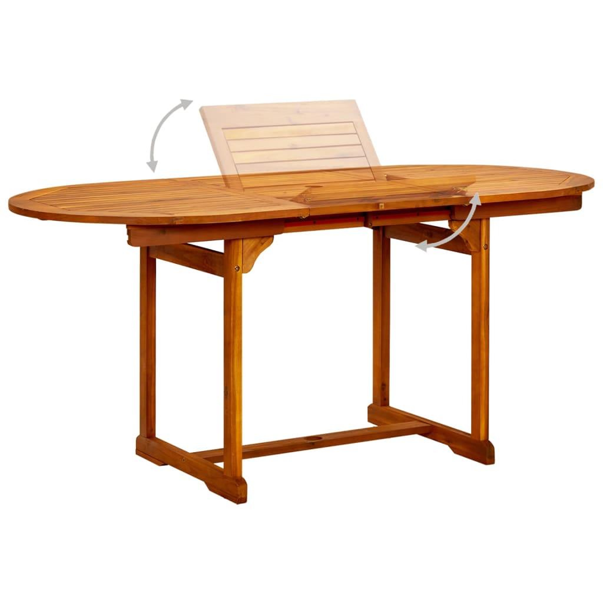 Voir la diapositive 5 : VIDAXL Ensemble a manger de jardin 7 pcs Bois d'acacia massif