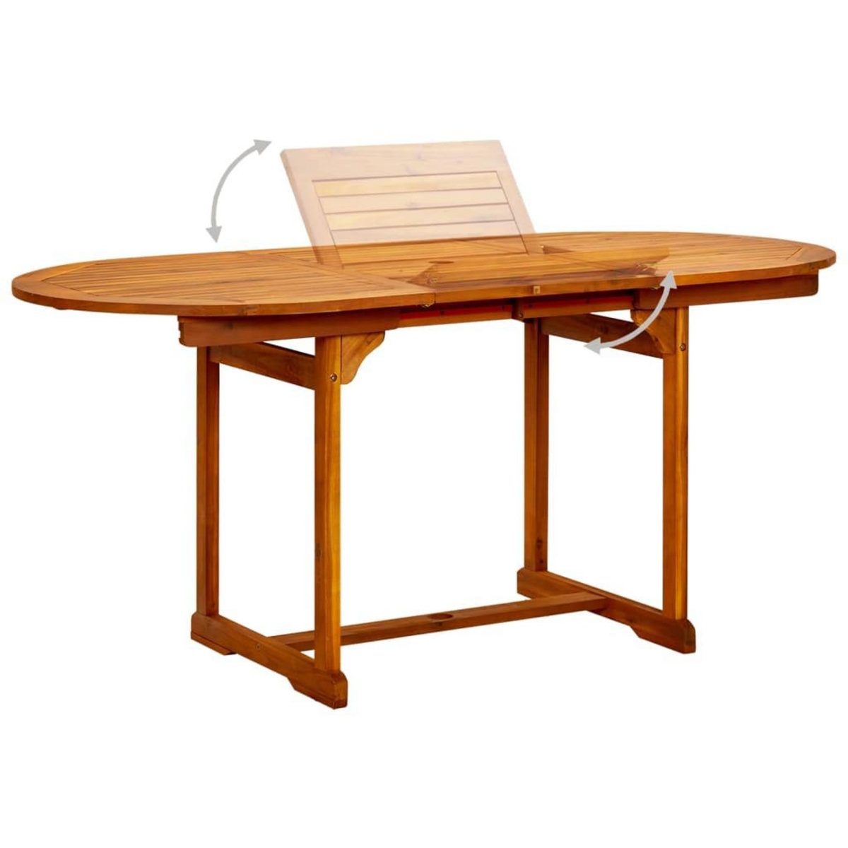 VIDAXL Ensemble a manger de jardin 7 pcs Bois d'acacia massif
