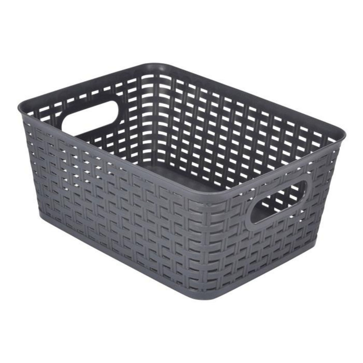 Paris Prix Panière à Linge  Effet Tressé  9L Gris