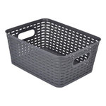 Paris Prix Panière à Linge  Effet Tressé  9L Gris