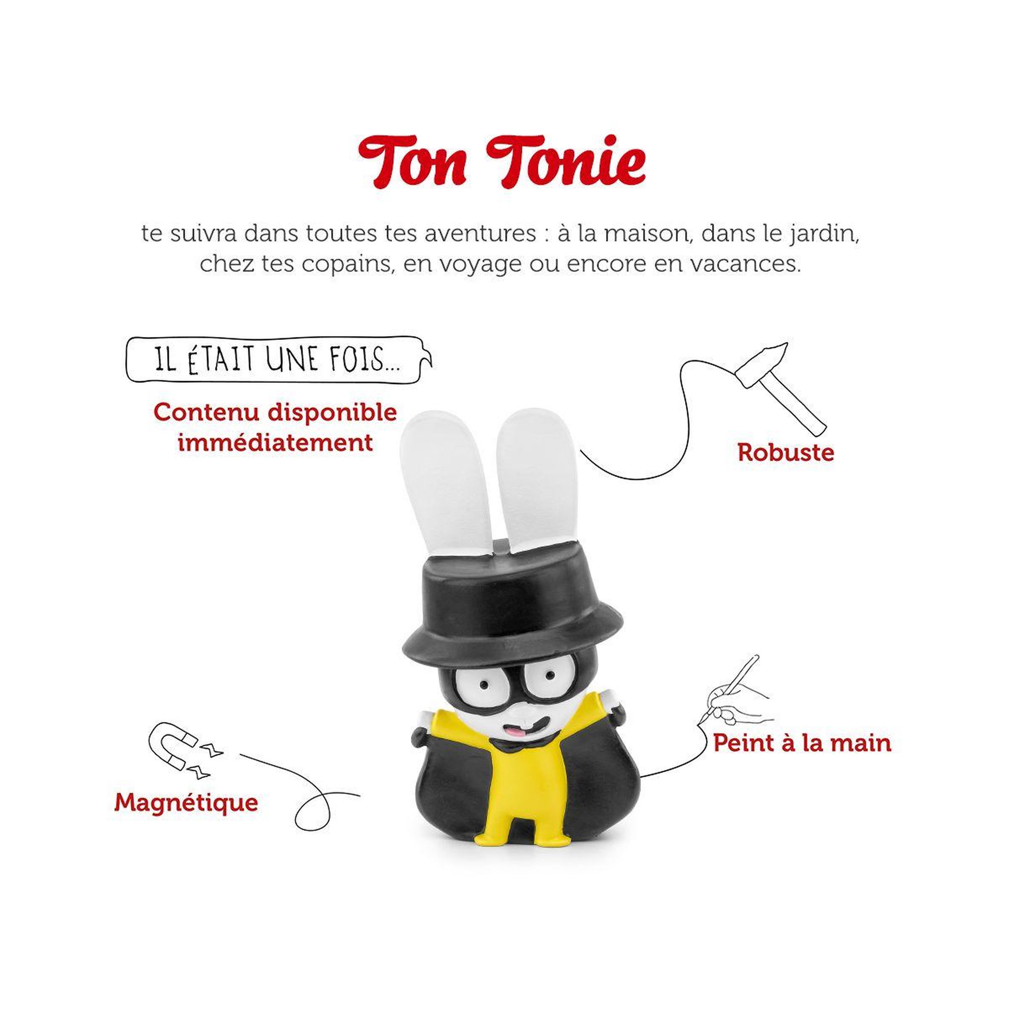 Voir la diapositive 2 : TONIES Jeu éducatif Simon Super Lapin - Gaspard