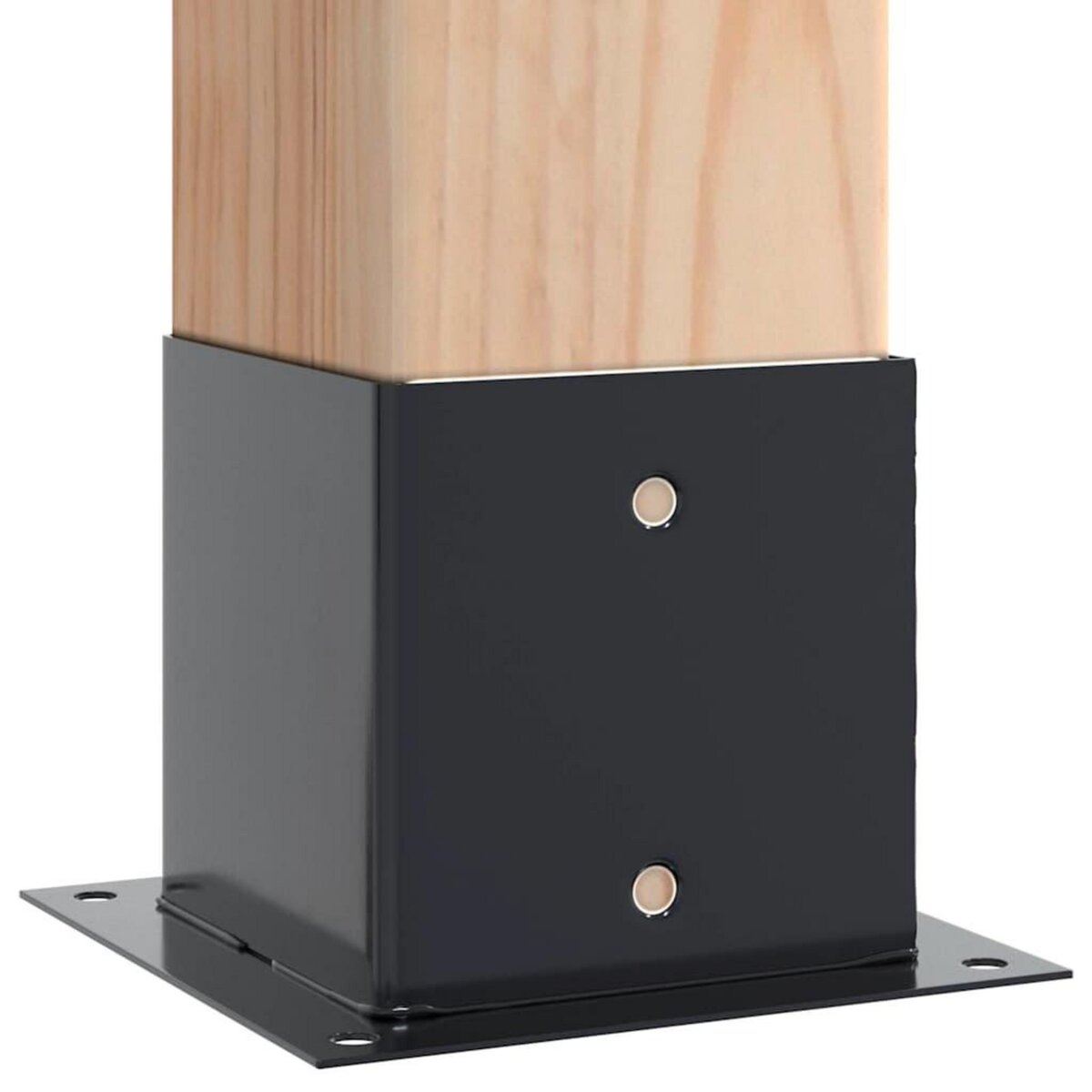 VIDAXL Bases de poteau carrees 12 pcs anthracite 141x141 mm